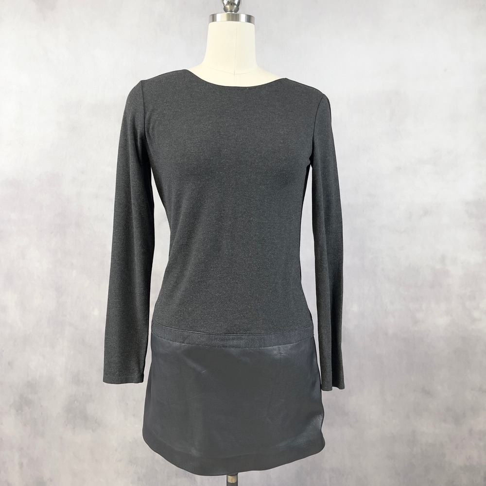 Theory Lamb‎ Leather Dress Womens Medium City Scandi Minimal Quiet Luxury Keiran